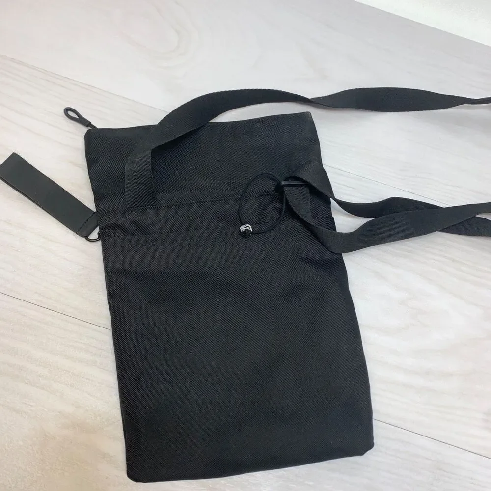 Sherpani Pica Fold Over‎ Crossbody Purse Travel Bag Nylon Pockets Light Black